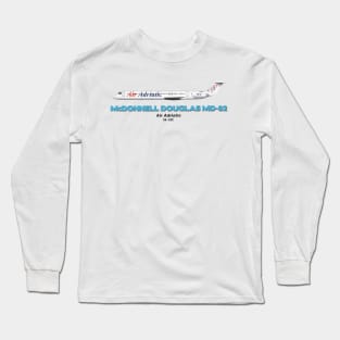 McDonnell Douglas MD-82 - Air Adriatic Long Sleeve T-Shirt